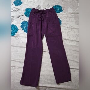 Eggplant purple scrub bottoms